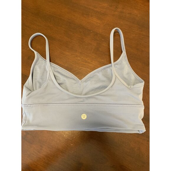 Lululemon Blue Sweetheart Align Sports Bra Crop Top Size 8 - Picture 2 of 5